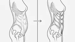 1 position för en perfekt platt mage som jag upptäckte på nyår och fortfarande gör