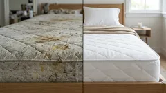 Hur man rengör en madrass hemma från fläckar och obehagliga lukter